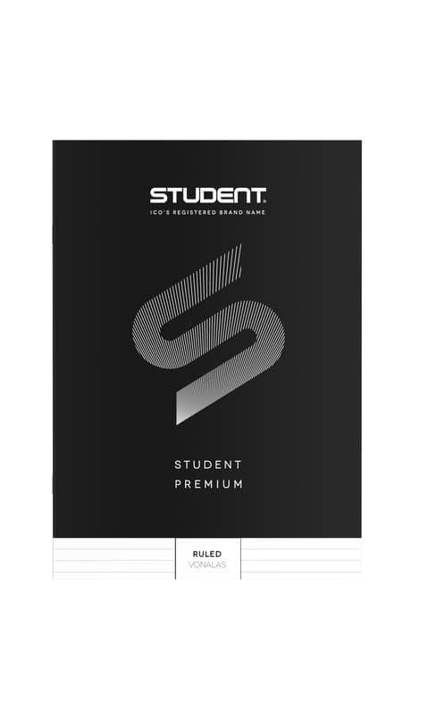 Ico Student Prémium (Fekete) Füzet Vonalas 32 Lap A/4