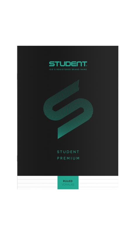 Ico Student Prémium (Fekete) Füzet Vonalas 32 Lap A/4
