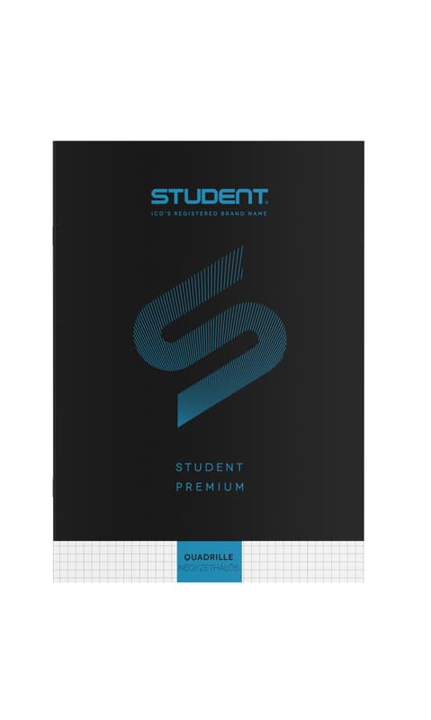 Ico Student Prémium (Fekete) Füzet Kockás 32 Lap A/4