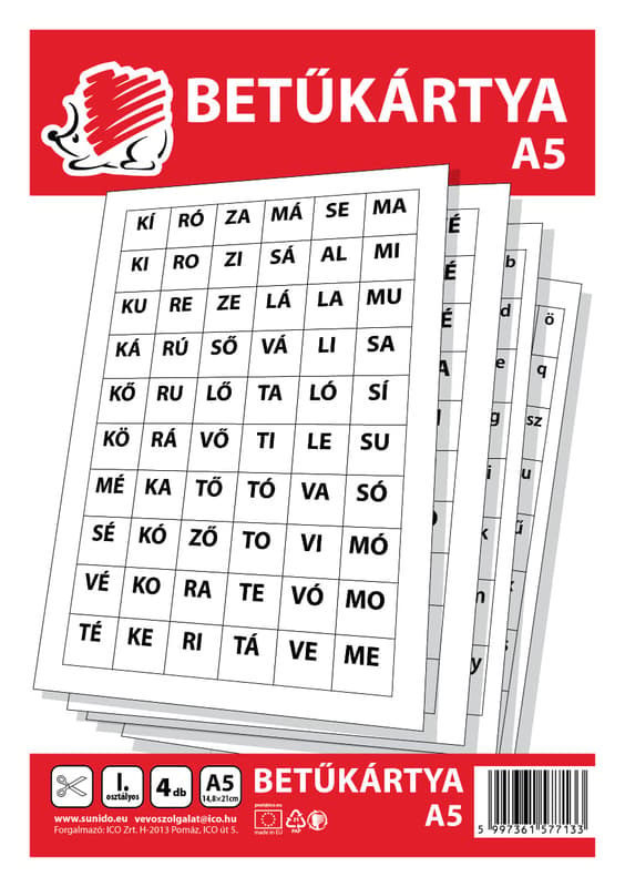 Süni Betűkártya A/5 4Lap