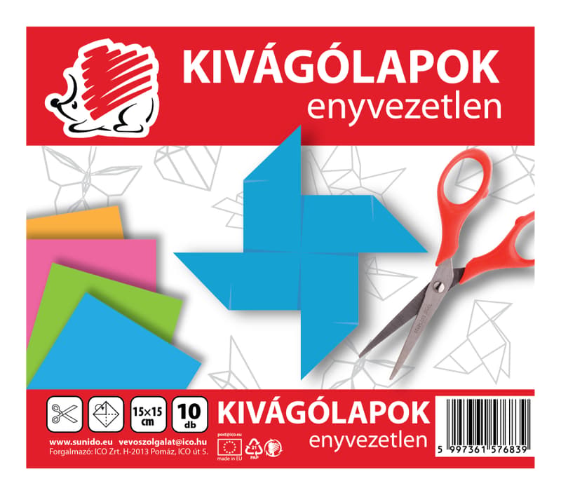 Süni Enyvezetlen Kivágólap 15X15 10Lap