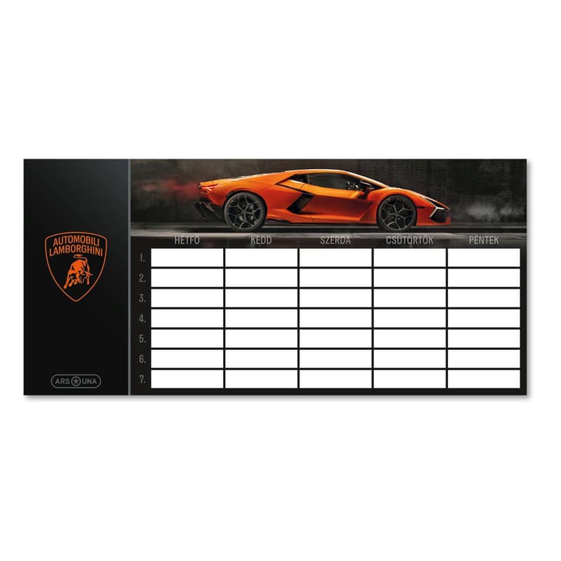 Egylapos Órarend Lamborghini (5446) 25