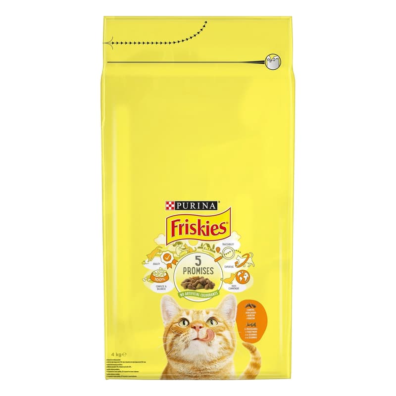 Friskies Csirkével és hozzáadott zöldségekkel száraz eledel