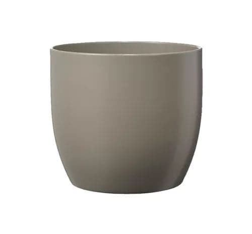 CERAMIC PLANTER, BASEL FASHION, MATT GREY
height: 13 cm, width: 14 cm