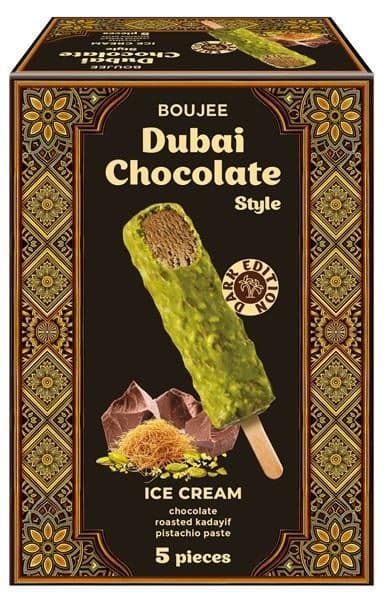 Boujee Dubai Chocolate Style Ice Cream Dark Edition 5pcs