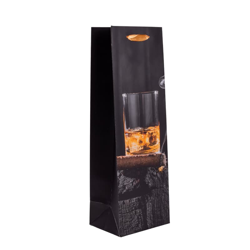 Gift Paper Bag Whisky 12x36 cm