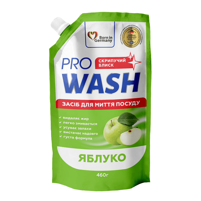 PRO WASH dishwashing liquid "Apple" (doypack)