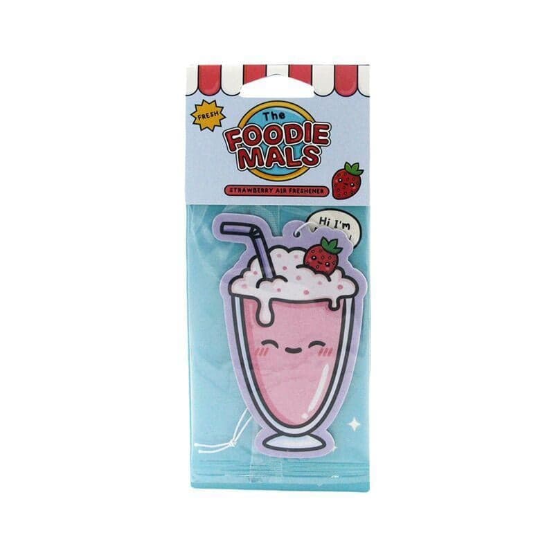 Car Air Freshener - Betty, the Milkshake - Foodiemals Strawberry Scent