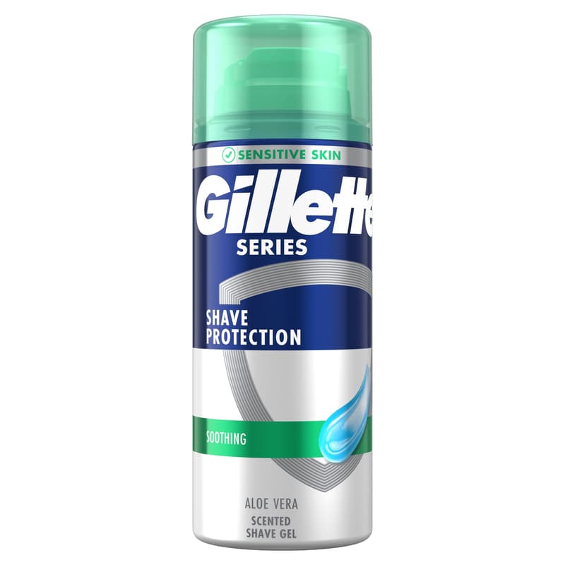 Gillette Series Nyugtató Hatású Borotvazselé Aloe Verával, utazó kiszerelés, 75 ml