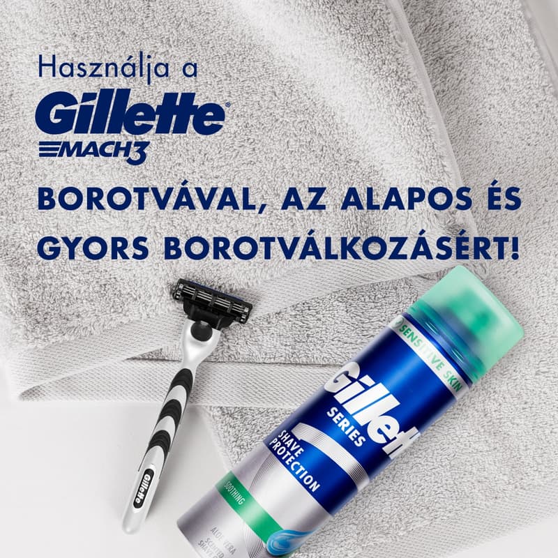 Gillette Series Nyugtató Hatású Borotvazselé Aloe Verával, utazó kiszerelés, 75 ml