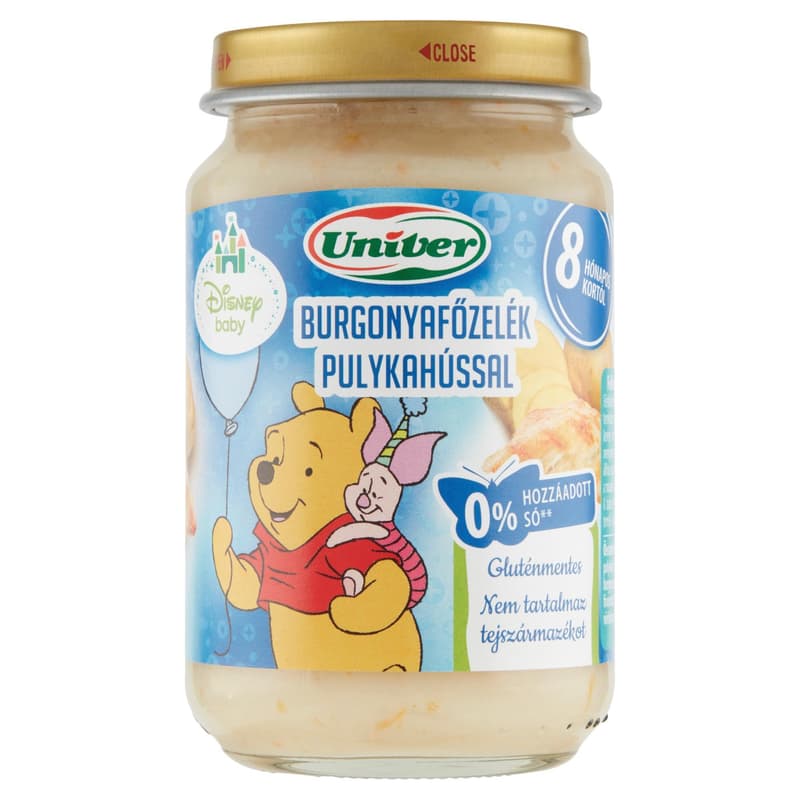 Univer Burgonyafőzelék pulykahússal Bébiétel 8 hónapos kortól