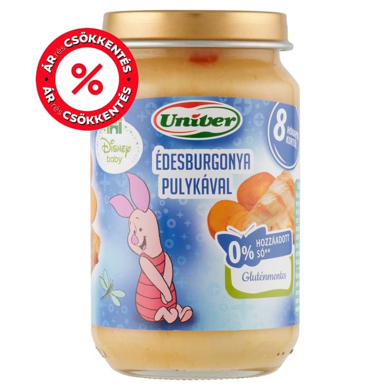 Univer Édesburgonya pulykával Bébiétel 8 hónapos kortól