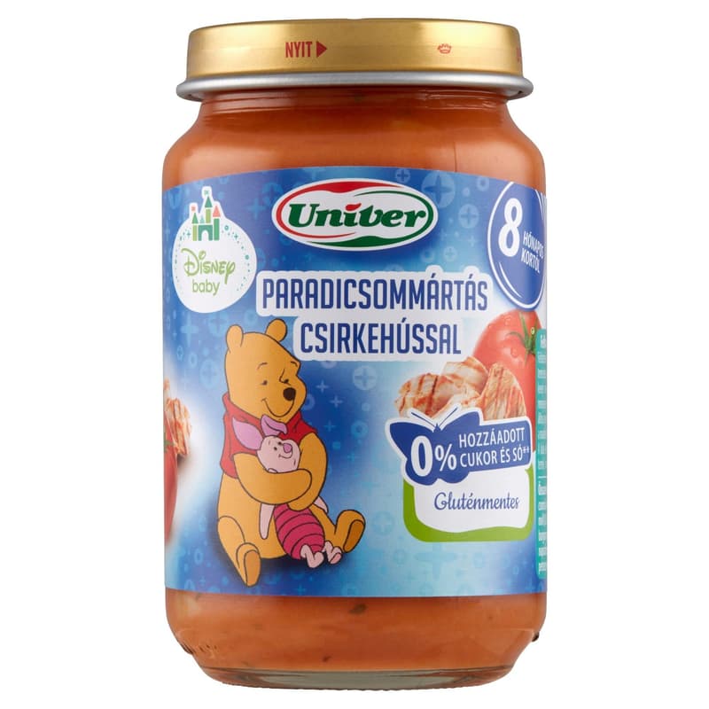 Univer Paradicsommártás csirkehússal Bébiétel 8 hónapos kortól
