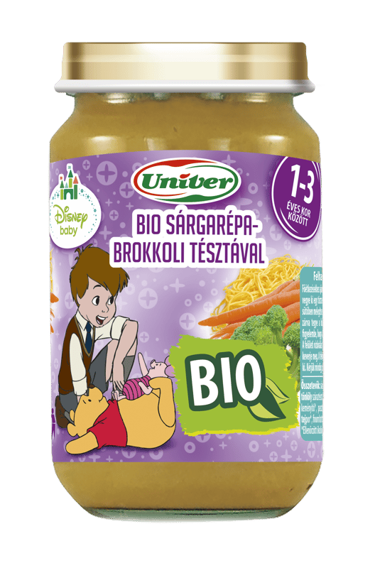 Univer Bio Sárgarépa-brokkoli tésztával Bébiétel 12 hónapos kortól