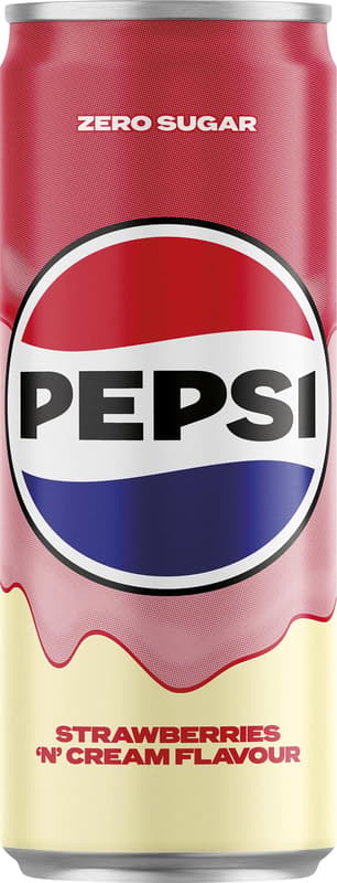 Pepsi ZERO Treats energiamentes szénsavas üdítőital édesítőszerekkel eper ízesítéssel