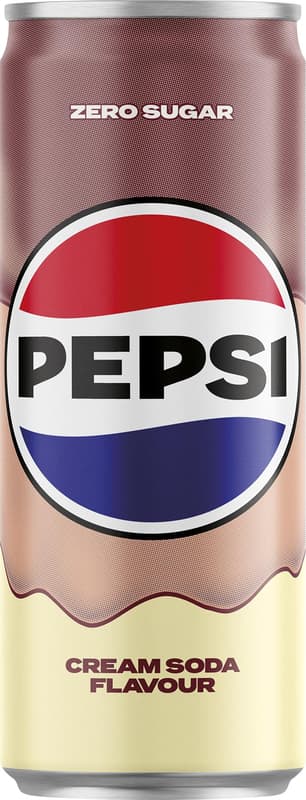 Pepsi ZERO Treats energiamentes szénsavas üdítőital édesítőszerekkel cream soda ízesítéssel