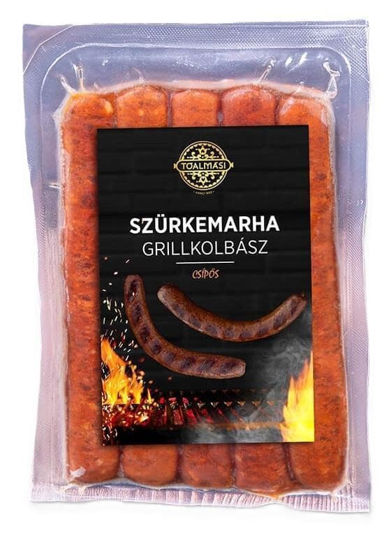 Tóalmási spicy grey beef grill sausage nitrite-free 250g