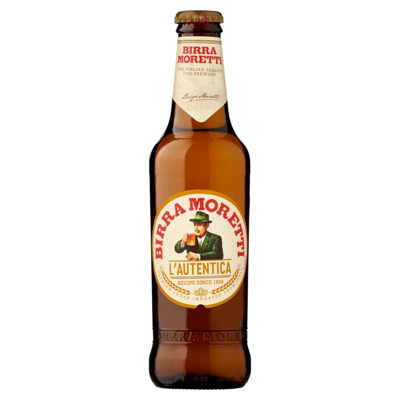 Birra Moretti light beer 4.6%