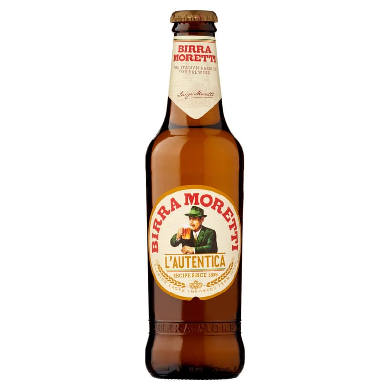 Birra Moretti light beer 4.6%