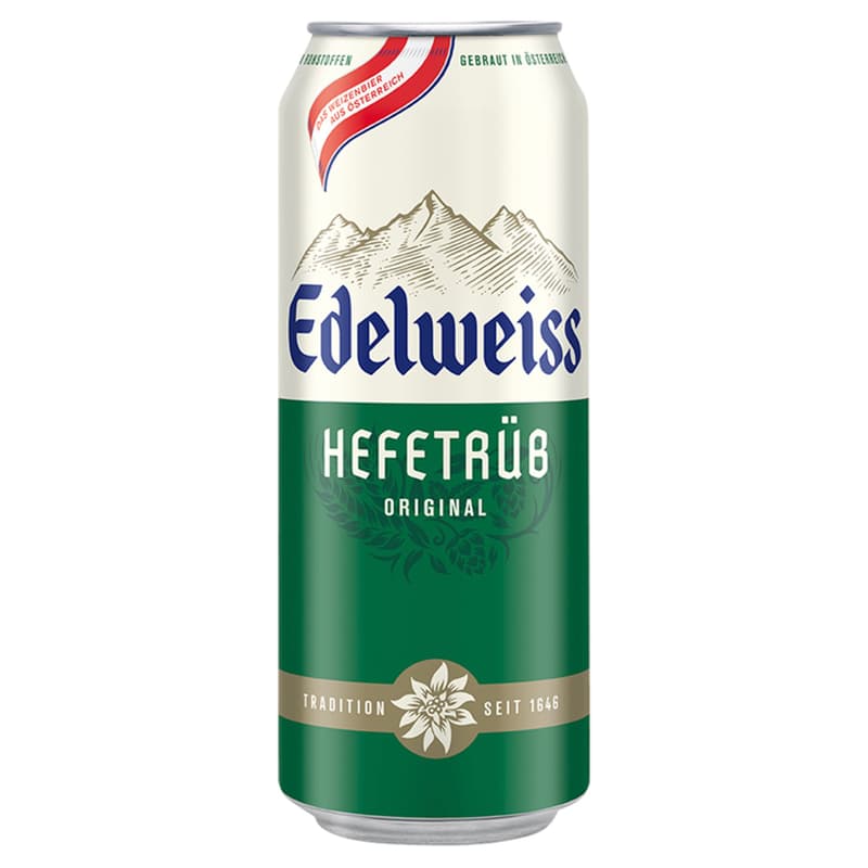 Edelweiss Hefetrüb unfiltered light wheat beer 5.3%