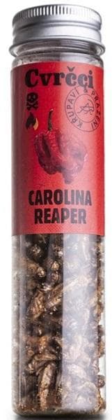 Whole roasted crickets with Carolina Reaper flavor 20g