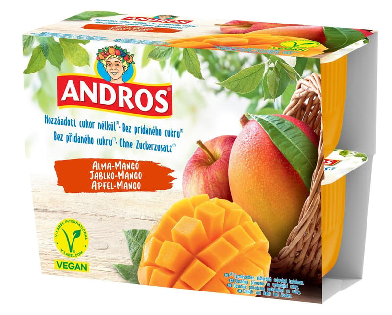 Andros Apple-Mango Fruit Dessert (4x100g)