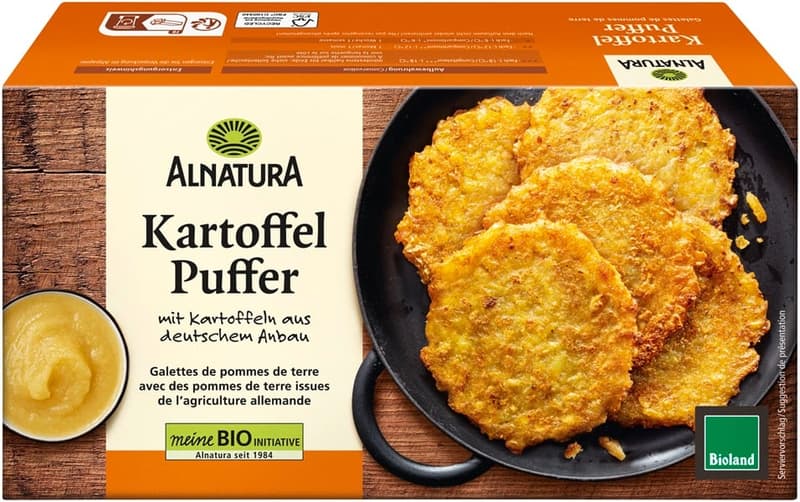 Alnatura Bio Burgonyatócsni, elősütött, gyorsfagyasztott