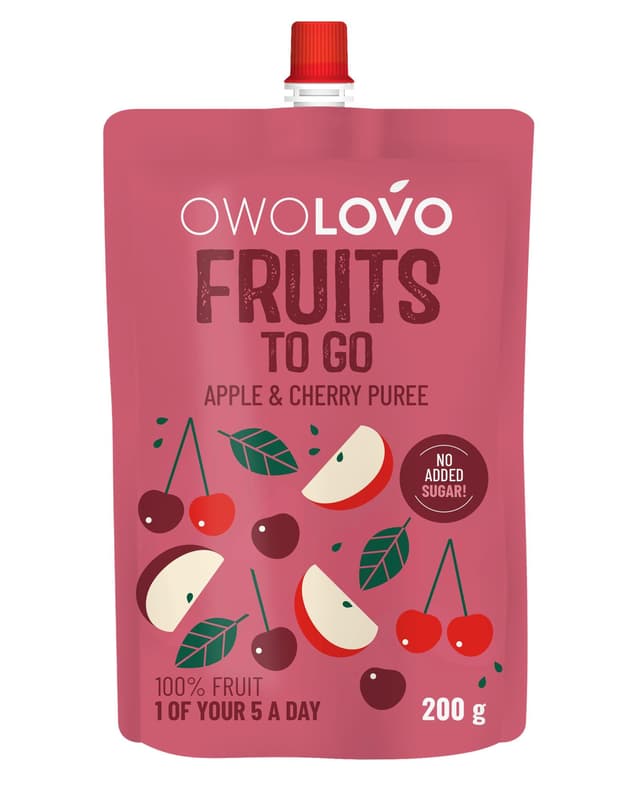 Owolovo Puree Apple & Sour Cherry