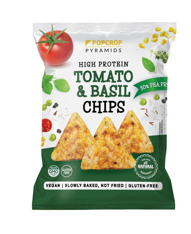 Popcrop High Protein Tomato&Basil chips