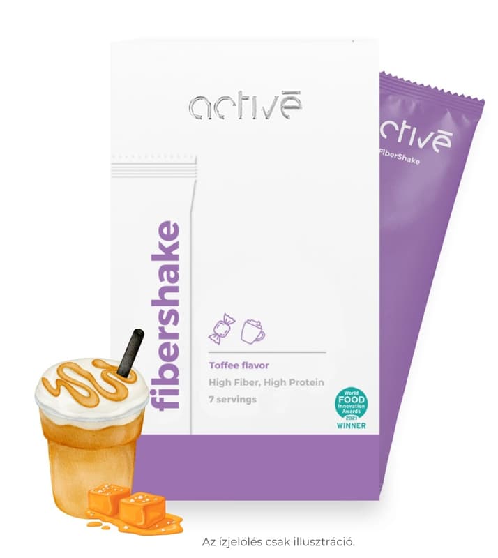 activé FiberShake Toffee Flavored High Protein Shake Powder with Fiber, Sugar and Sweeteners