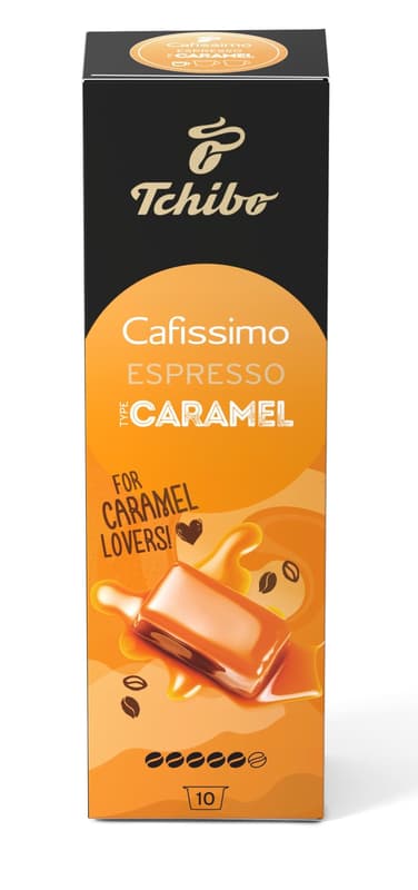 Tchibo,Cafissimo, Caramel, ízesített kapszula, kapszulás kávé