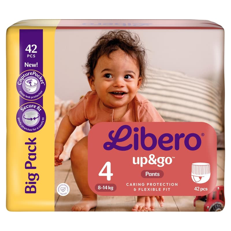 Libero Up&Go 4 BIG PACK bugyipelenka 8-14 kg (4-es méret)