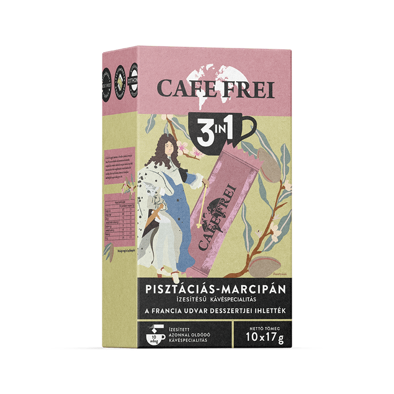 Versailles pistachio-marzipan flavored coffee specialty 3in1 instant coffee 10 sticks
