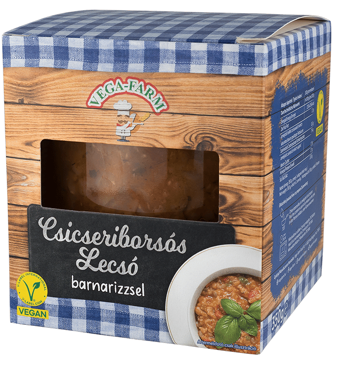 Vega-Farm Csicseriborsós lecsó barnarizzsel