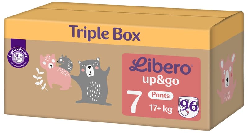 Libero Up&Go 7 TRIPLE BOX pant diaper 17+ kg (size 7)