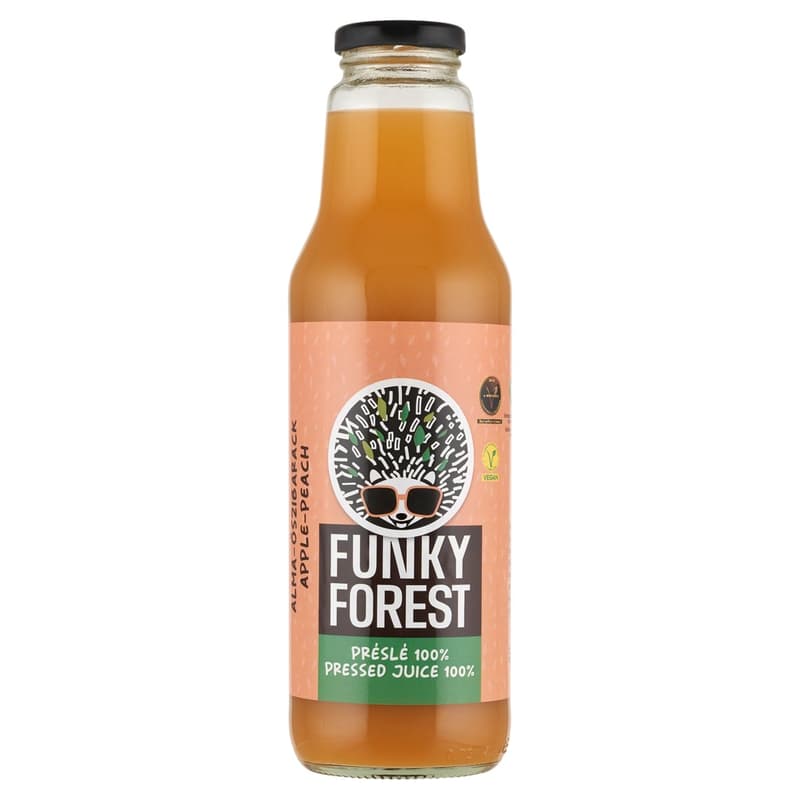 Funky Forest® apple-peach pressed juice