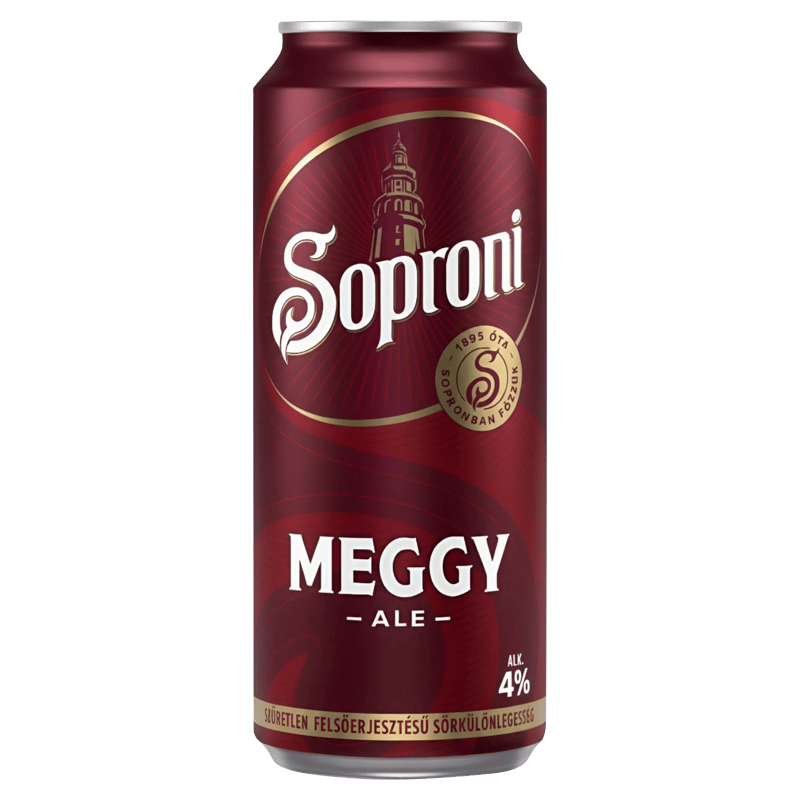 Soproni Meggy Ale szűretlen felsőerjesztésű sörkülönlegesség 4% 0,5l doboz