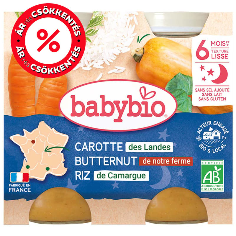 BabyBio Good Night Carrot Butternut Squash Rice