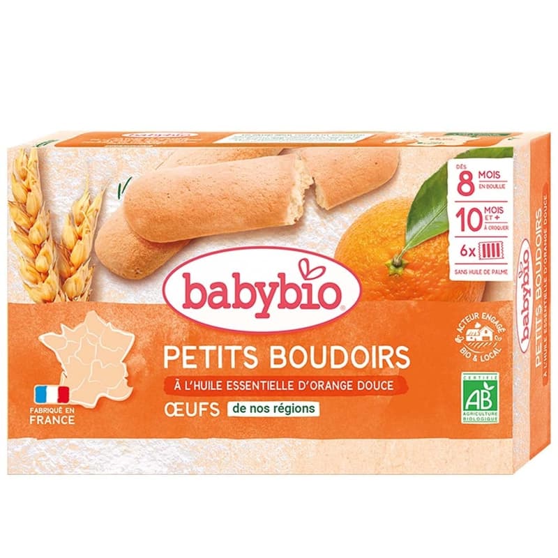 Babybio Teething Biscuits with Orange 120g 8m+