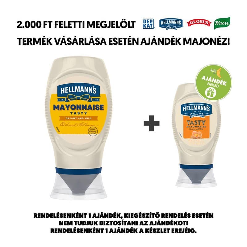 Hellmann's Tasty extra krémes és édes majonéz