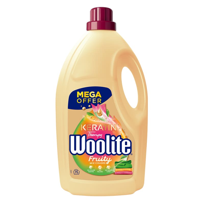 Woolite Keratin Therapy Fruity mosószer színes ruhákhoz 4. 5 l
