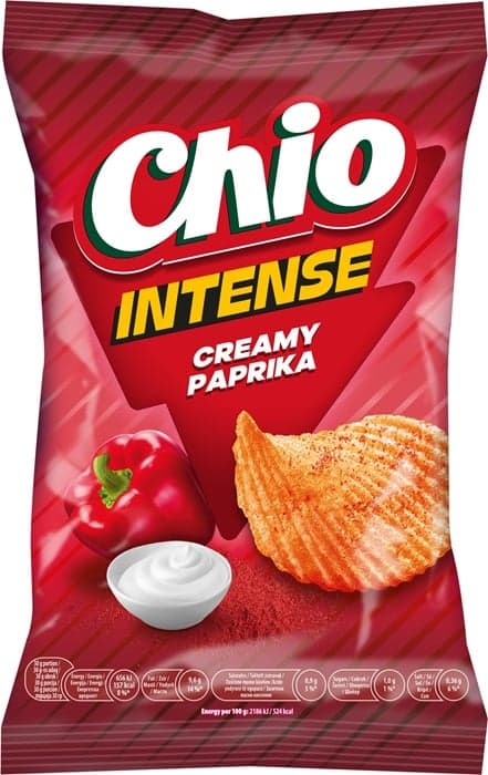 Chio Intense Tejfölös-Paprikás ízű Burgonyachips