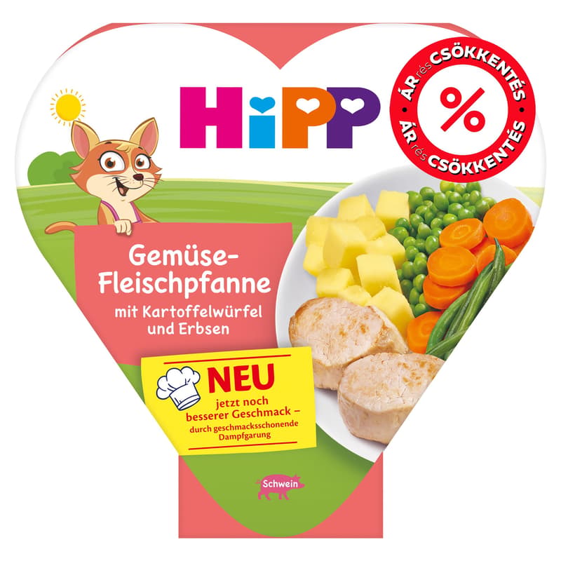 Hipp ORGANIC Vegetables with pork and peas, from 1 year old