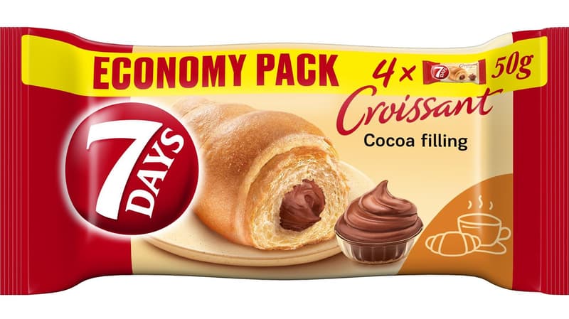 7Days Cocoa Croissant 4x50g