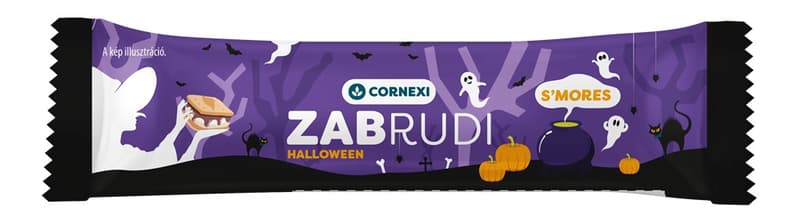 Cornexi Zabrudi Halloween Vaníliaízű töltelékkel töltött, pillecukor ízű, véletlenszerű csomagolásban