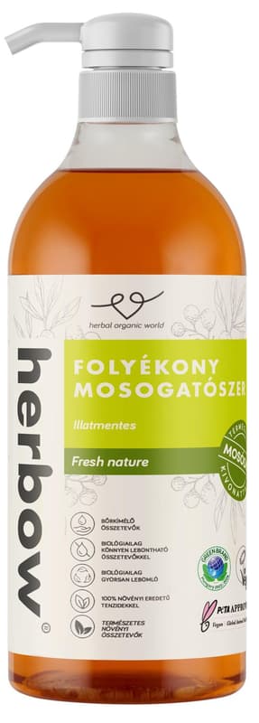 Herbow folyékony mosogatószer - Fresh nature (ILLATMENTES)