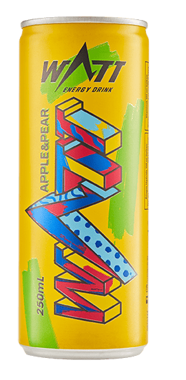 Watt energy drink apple-pear 250 ml