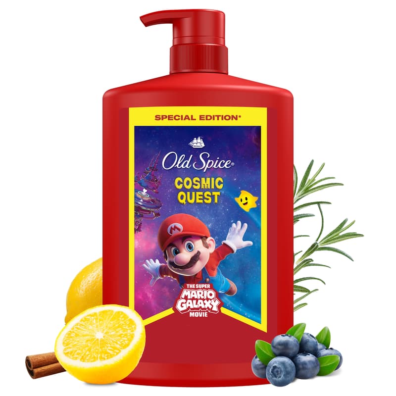 Old Spice Bearglove 3 az 1-ben Tusfürdő és Sampon, Super Mario Edition, 1000 ml