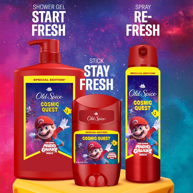Old Spice Bearglove 3 az 1-ben Tusfürdő és Sampon, Super Mario Edition, 1000 ml