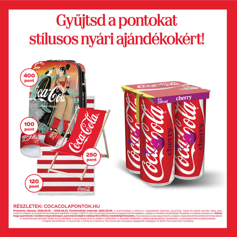 Coca-Cola Cherry Cola-Flavored Carbonated Soft Drink with Cherry Flavoring 4 x 330 ml